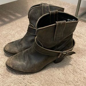 CORRAL Distressed Brown Leather Boots Size 11